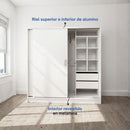 Placard 180x180 cm cubos Diseños Modernos Blanco